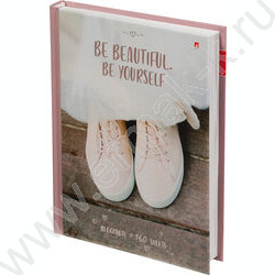 Бизнес-блокнот 160л А6 тв.обл. "Be beautiful" | Фото 1