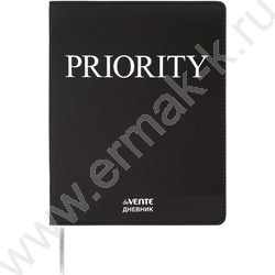 Дневник 1-11кл. /лайт /иск.кожа  /шелкография /ляссе "PRIORITY" NEW | Фото 1