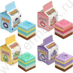 Ластик So Sweet цветной, синтетический каучук, в форме куба, 20*20*20мм | Фото 1