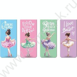 Закладки магнитные "Ballet Academy" /набор 4шт /блистер | Фото 1