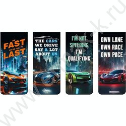 Закладки магнитные "Fast Or Last" /набор 4шт /блистер | Фото 1