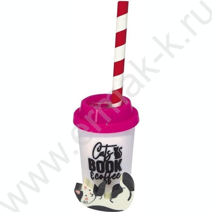 Набор канцелярский Funny Cat 3 предмета /1 карандаша HB, 1 ластик, точилка с 2 отверстиями 7 и 1 | Фото 3