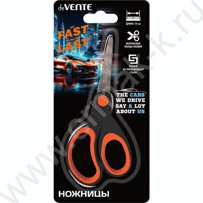 Ножницы 13см детские Fast Or Last /прорезин.кольца /блистер | Фото 2