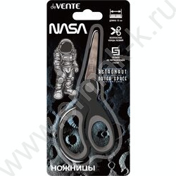 Ножницы 13см детские NASA /прорезин.кольца /блистер | Фото 2