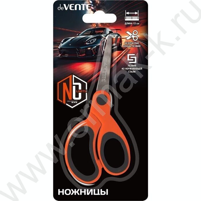 Ножницы 13см детские No Limits /прорезин.кольца /блистер | Фото 2