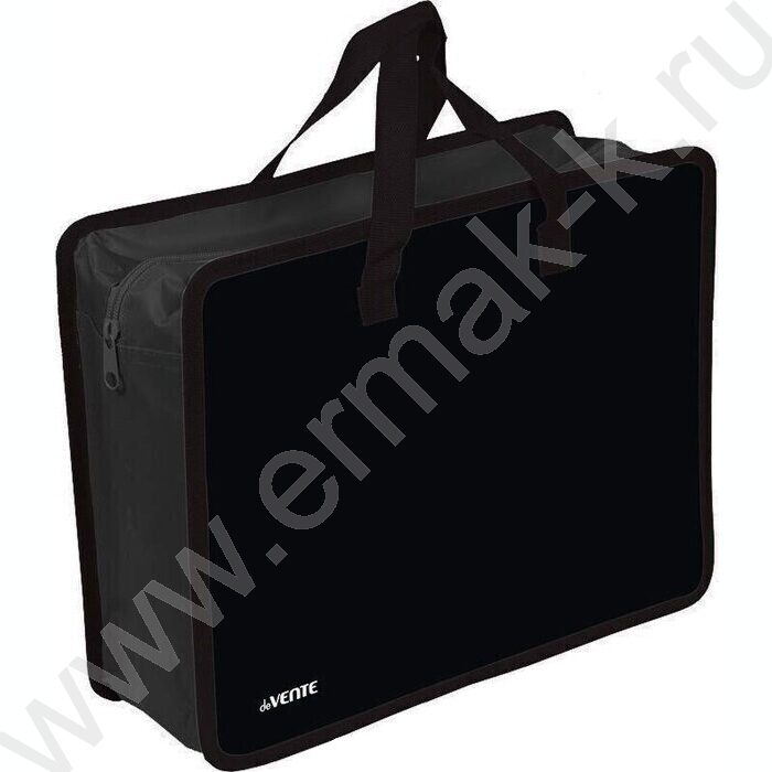 Папка для тетрадей A4 "Uno" с текст. расширением 10см, на молнии сверху, текст. ручки | Фото 1