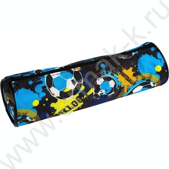 Пенал-круглый 21*6*6см "Football", молния, текстильный /ассорти | Фото 3