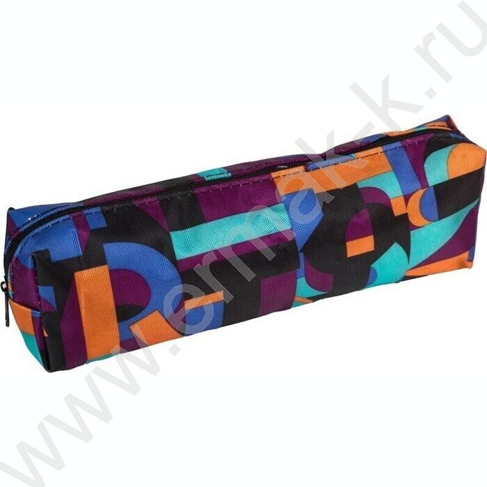 Пенал-прямоугольный 20*7*3,5см "Grunge", молния, текстиль. /ассорти | Фото 3