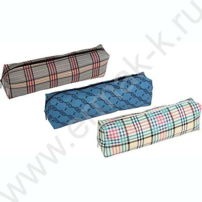 Пенал-прямоугольный 20*7*3,5см "Pattern", молния, текстиль. /ассорти | Фото 1