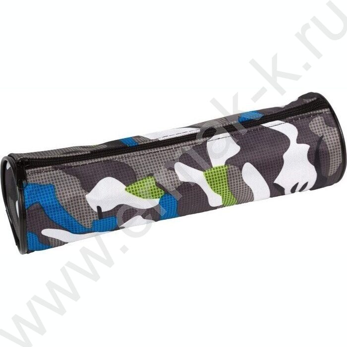 Пенал-круглый 21*6*6см "Power", молния, текстильный /ассорти | Фото 2