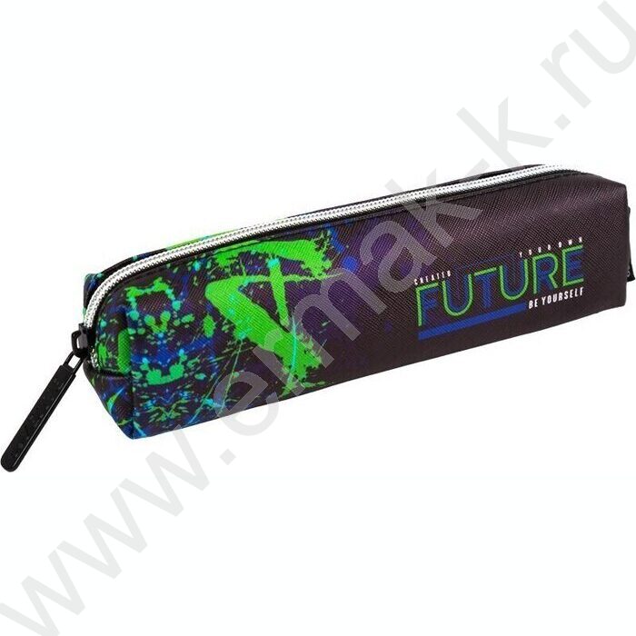 Пенал-прямоугольный 21*4*4см "Future", молния, иск.кожа, с подкладом | Фото 1