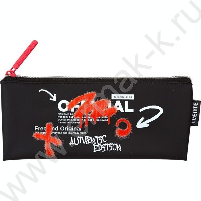 Пенал-плоский на молнии 21,5*9*1см "The X Graffiti" /силиконовый | Фото 1