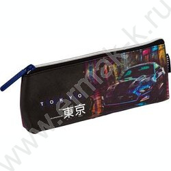 Пенал-треугольный 21*8*3,5см "Tokyo Drift", молния, иск.кожа, с подкладом | Фото 1