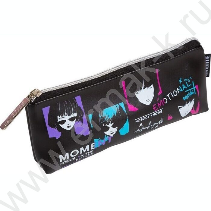 Пенал-треугольный 21*8*3,5см "Anime Style", молния, иск.кожа с антавандал. фактурой, с подкладом | Фото 1