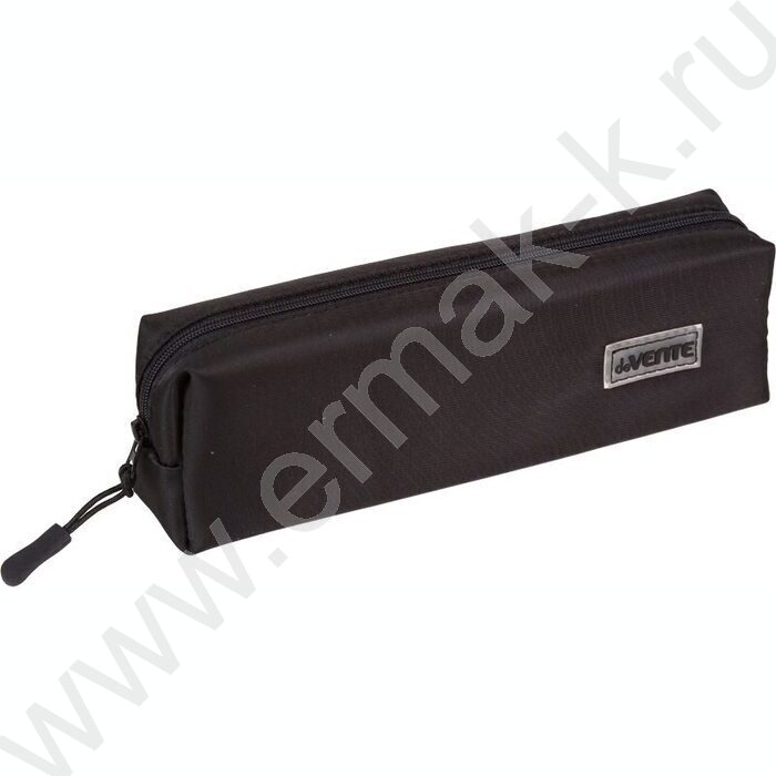 Пенал-прямоугольный 21*6*4см "Color Balance", молния, нейлон /черный | Фото 1