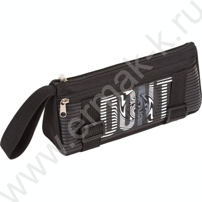 Пенал-прямоугольный 21*9*4,5см "DON'T", молния, полиэстер, наружный объемный карман на молнии | Фото 1