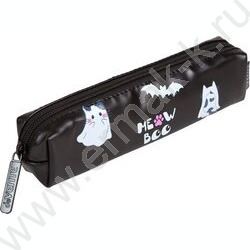 Пенал-прямоугольный 21*4*4см "Ghost Meow", молния, иск.кожа, с подкладом NEW | Фото 1