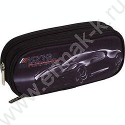 Пенал-овальный на молнии 22*9,5*7см "Luxury Car", полиэстер, 2отд. на молнии | Фото 1