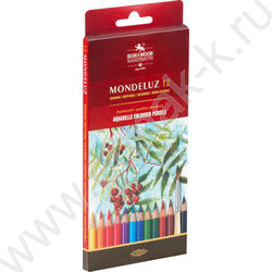 Карандаши акварельные 12цв Mondeluz европодвес (KIN 3716) | Фото 2