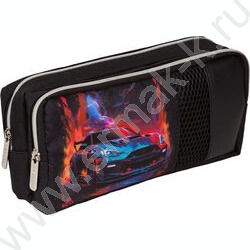 Пенал-прямоугольный 21*9*6см "Speed Zone", молния, полиэстер, с внутренним органайзером | Фото 1