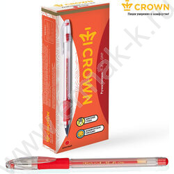 Ручка гелевая красная 0,5мм  резин.держатель "Hi-Jell Grip" | Фото 4