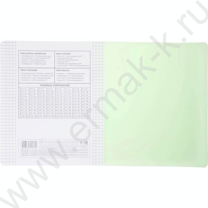 Тетрадь  12л клетка пл.обл."Зеленая" | Фото 6