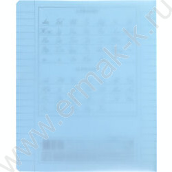 Тетрадь  18л линейка с пластиковой обложкой "Голубая" | Фото 3