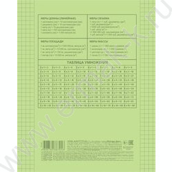 Тетрадь  24л клетка с пластиковой обложкой "Зеленая" | Фото 2