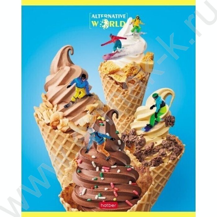 Тетрадь  40л клетка "Альтернативный мир" ассорти | Фото 2