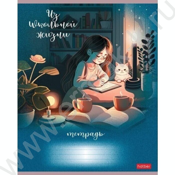 Тетрадь  40л клетка "Из школьной жизни" ассорти | Фото 2