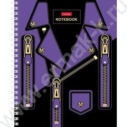 Тетрадь  48л клетка/спираль "FASHION" /3D фольга/мат. лам. /4вида | Фото 1