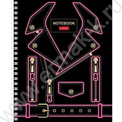 Тетрадь  48л клетка/спираль "FASHION" /3D фольга/мат. лам. /4вида | Фото 2