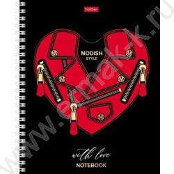 Тетрадь  48л клетка/спираль "FASHION" /3D фольга/мат. лам. /4вида | Фото 3