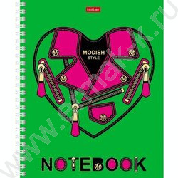 Тетрадь  48л клетка/спираль "FASHION" /3D фольга/мат. лам. /4вида | Фото 4