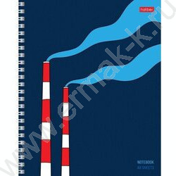 Тетрадь  48л клетка/спираль "За окном" /выб.лак/ 4вида | Фото 2