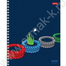 Тетрадь  48л клетка/спираль "За окном" /выб.лак/ 4вида | Фото 3