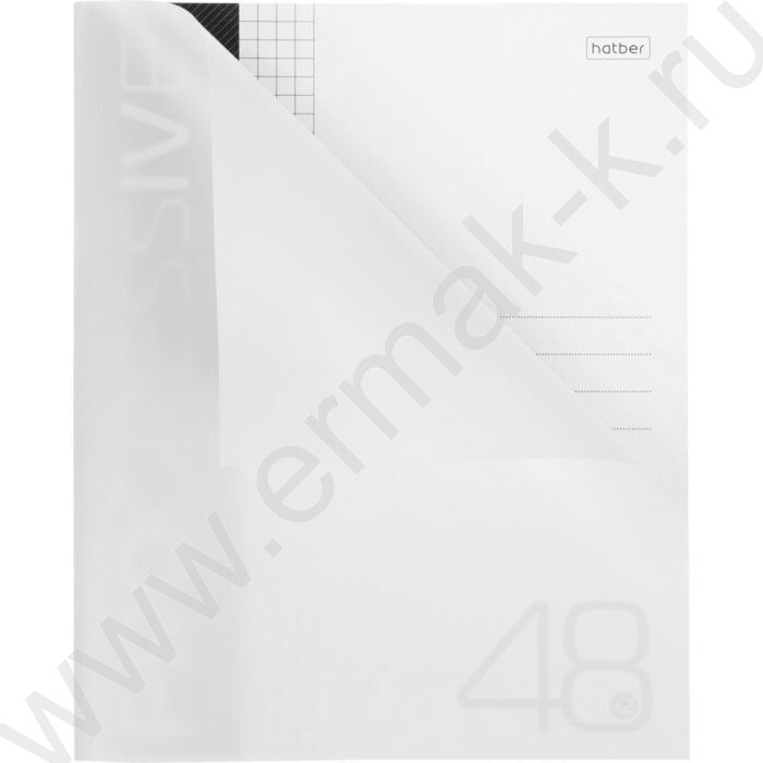 Тетрадь  48л А5 клетка/пластик обл./ "PROGRESSIVE  Белая" | Фото 2