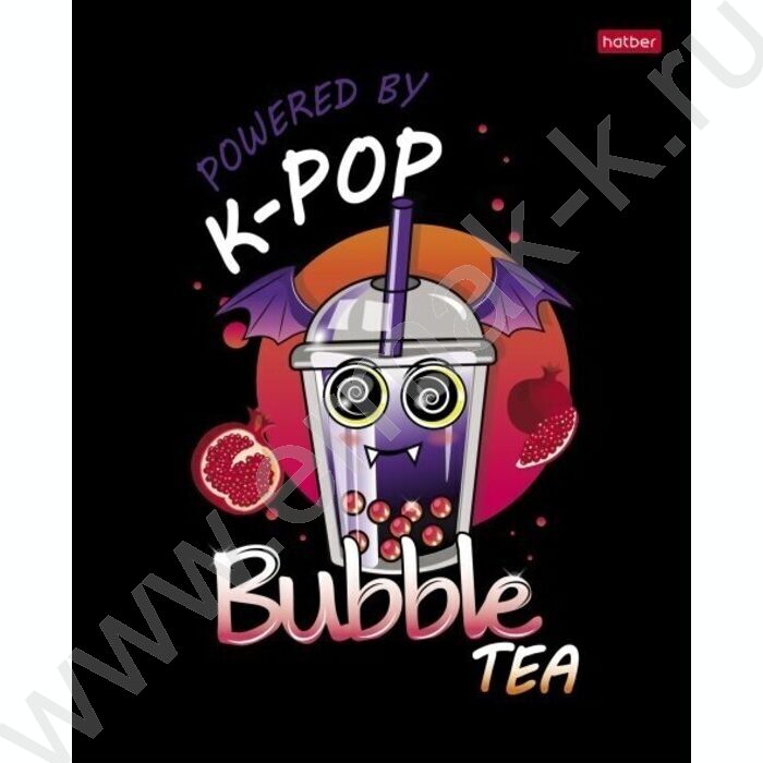 Тетрадь  48л клетка "Bubble tea" /глянец/ 5видов | Фото 1