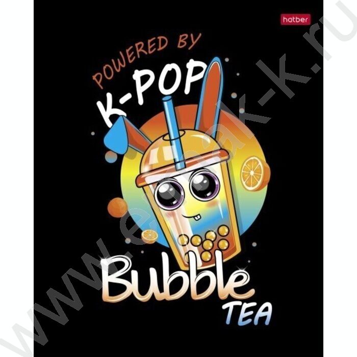 Тетрадь  48л клетка "Bubble tea" /глянец/ 5видов | Фото 2
