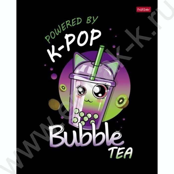 Тетрадь  48л клетка "Bubble tea" /глянец/ 5видов | Фото 3