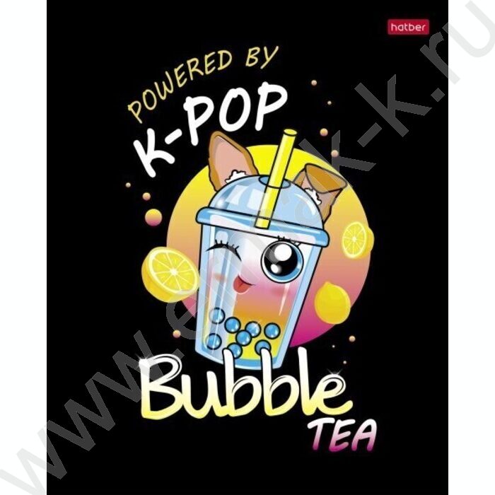 Тетрадь  48л клетка "Bubble tea" /глянец/ 5видов | Фото 5