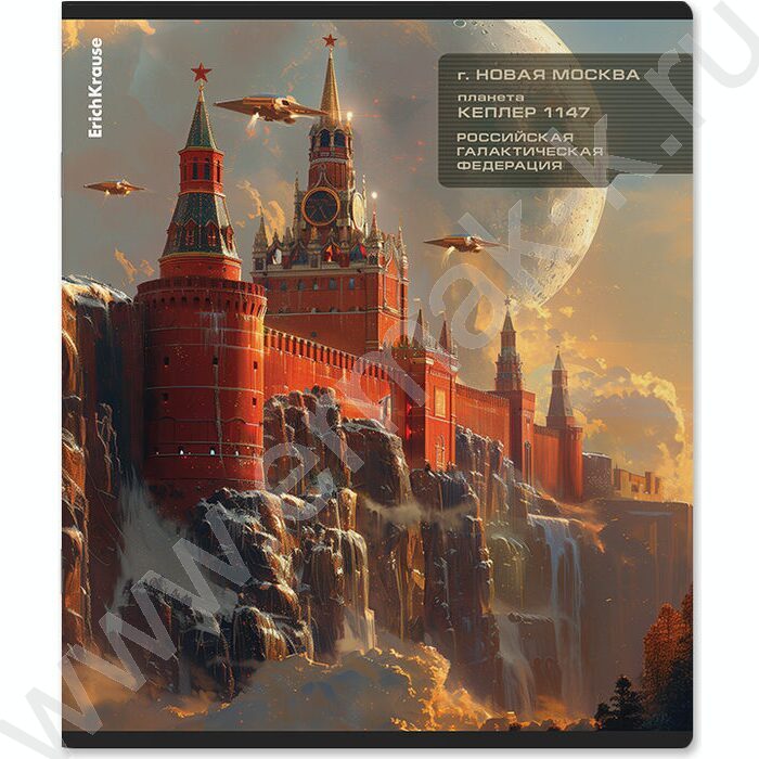 Тетрадь  48л клетка "Russian Galaxy" /мат.лам.+ выбор. УФ-лак /ассорти | Фото 6