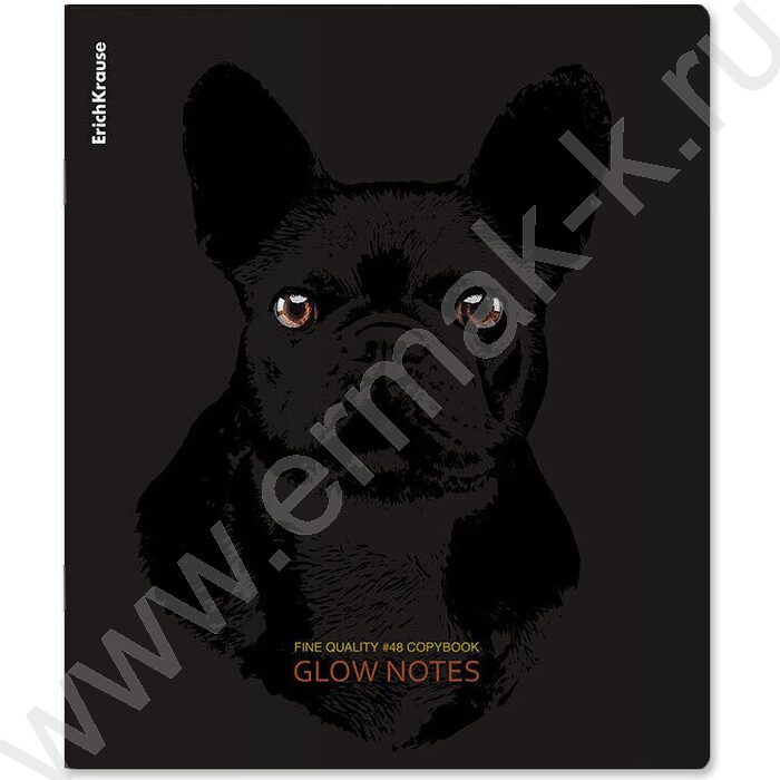 Тетрадь  48л клетка "Gaze" /лам. soft-touch + выбор. УФ-лак /ассорти | Фото 3