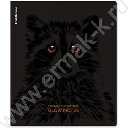 Тетрадь  48л клетка "Gaze" /лам. soft-touch + выбор. УФ-лак /ассорти | Фото 5