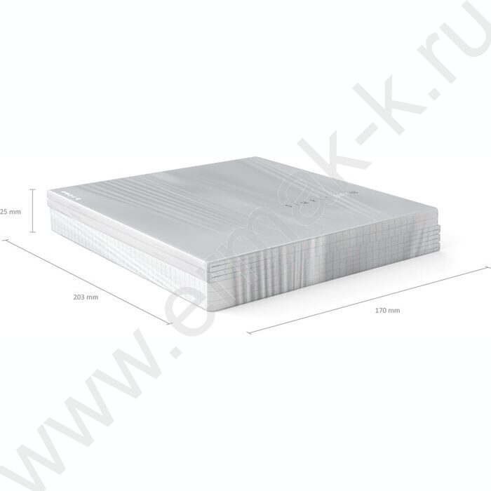 Тетрадь  48л клетка "Simple Color" /лам. soft-touch + выбор. УФ-лак /серый | Фото 4