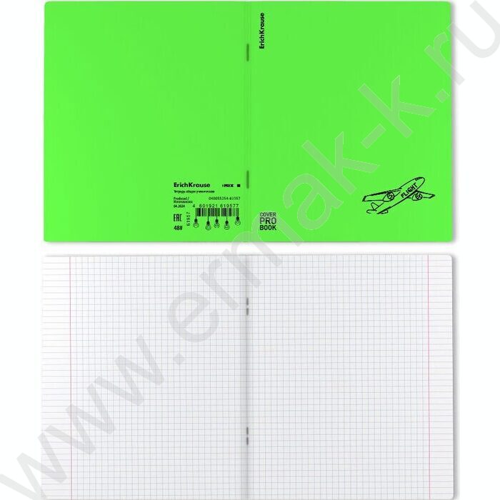 Тетрадь  48л А5+ клетка/пластик обл./ "Motion" /зеленый /ассорти | Фото 7