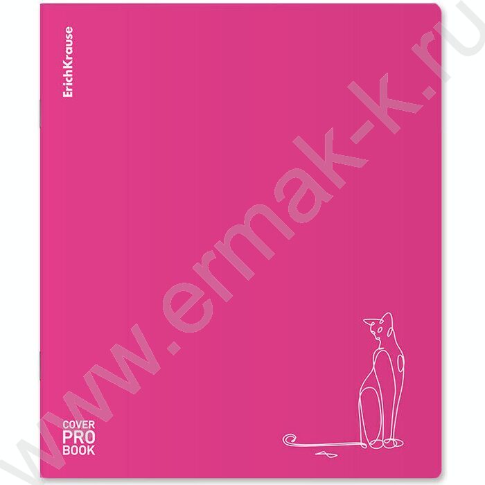 Тетрадь  48л А5+ клетка/пластик обл./ "Silhouette" /розовый /ассорти | Фото 4