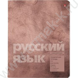 Тетрадь предметная 48л "Stone Color" Русский язык линейка | Фото 1