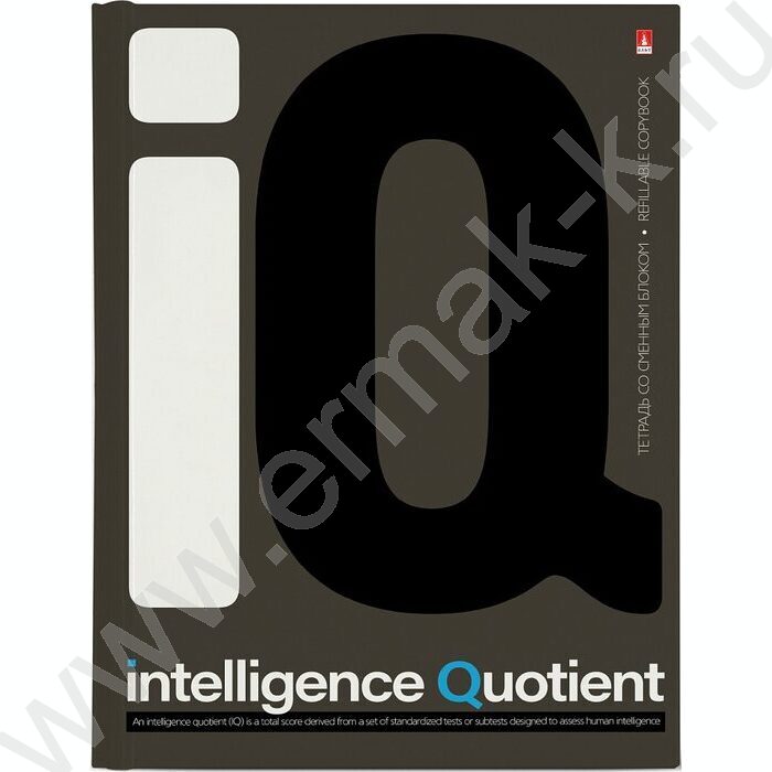 Тетрадь  80л клетка/кольца "Elements.IQ" со смен.блоком | Фото 1