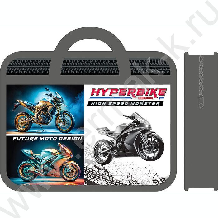 Папка д/тетрадей А4 пластик с ручками Hyperbike | Фото 1